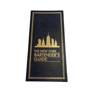 The New York Bartender's Guide Leather Bound Gilded Pages Black Dog Leventhal